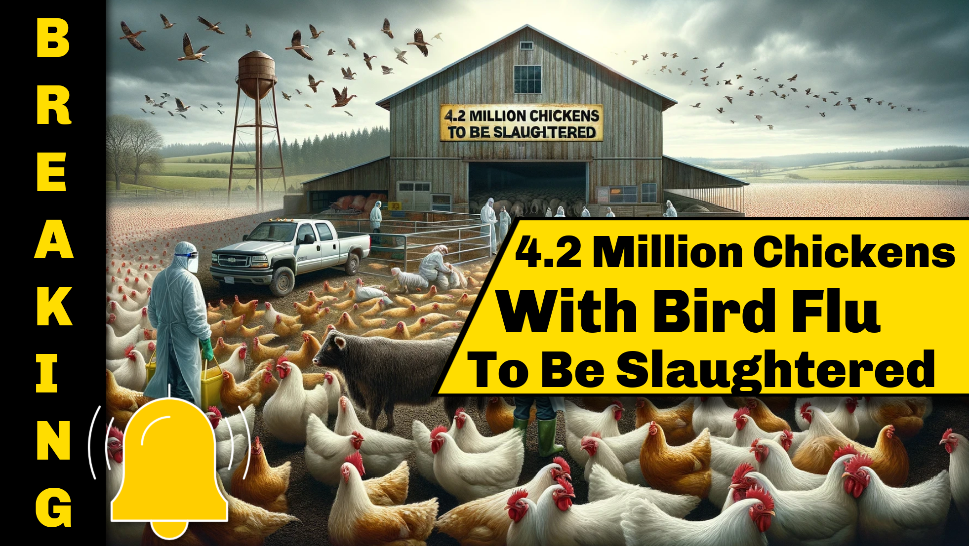 🚨BREAKING — Farmers Ordered To Slaughter 4.2 Million Chickens After Bird Flu Found At Iowa Egg Farm